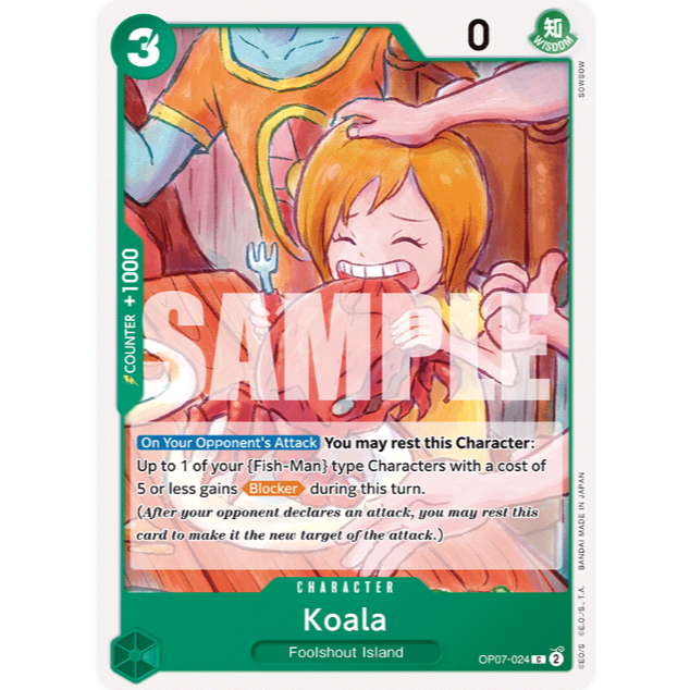 [Thẻ bài OnePiece] OP07-024 | C | CHARACTER Koala