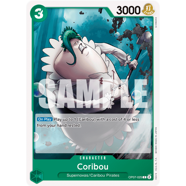 [Thẻ bài OnePiece] OP07-025 | C | CHARACTER Coribou