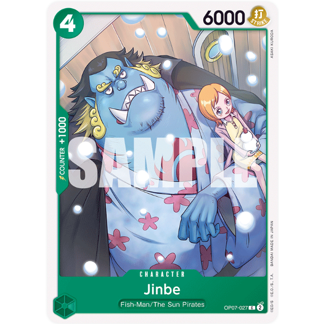 [Thẻ bài OnePiece] OP07-027 | C | CHARACTER Jinbe