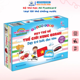 Bộ thẻ học A5 Flashcard loại 120 thẻ chống nước