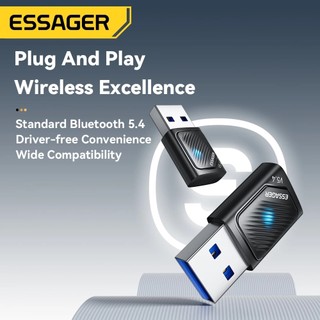 Bộ chuyển đổi USB ESSAGER Bluetooth 5.4 Adapter cho Windows 8.1/10/11\ Fenvi \ DONGLE 5.3, 5.1, 5.0\ BT17054 5.4