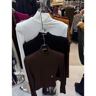  Áo thun nỉ bông cổ cao độn vai w33 QCL1 