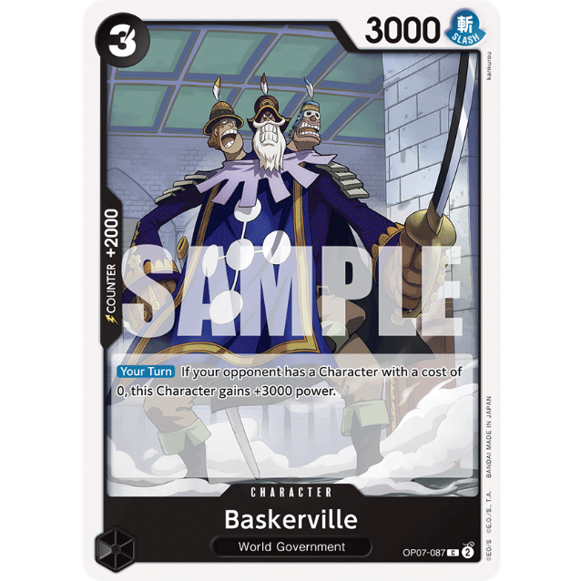 [Thẻ bài OnePiece] OP07-087 | C | CHARACTER Baskerville