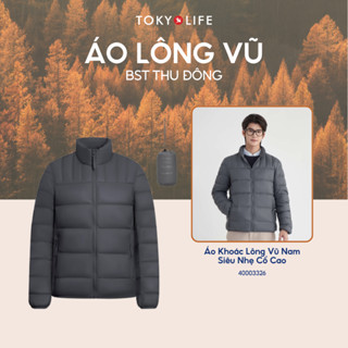  Áo khoác lông vũ nam siêu nhẹ cổ cao TOKYOLIFE  40003326 