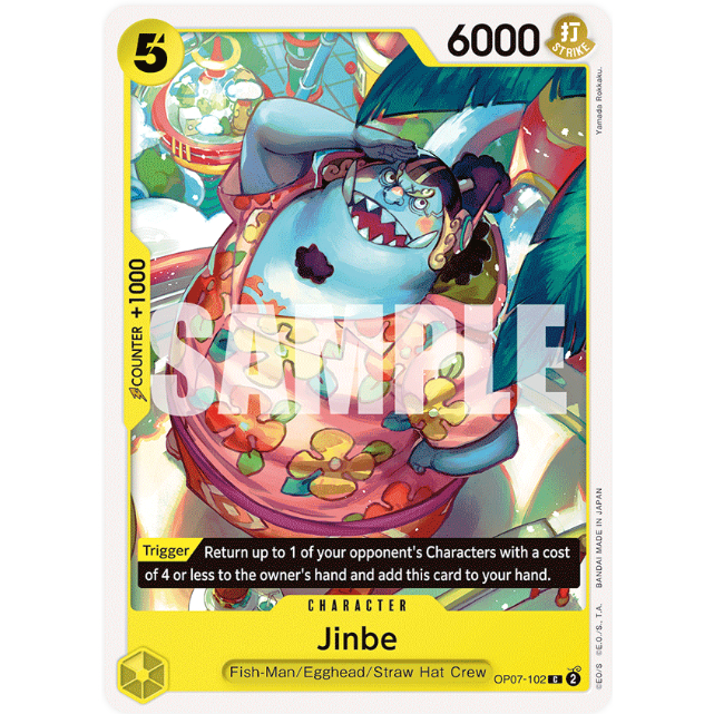 [Thẻ bài OnePiece] OP07-102 | C | CHARACTER Jinbe