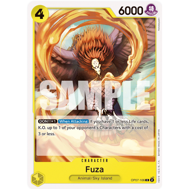[Thẻ bài OnePiece] OP07-106 | C | CHARACTER Fuza