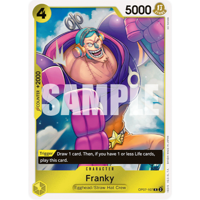 [Thẻ bài OnePiece] OP07-107 | R | CHARACTER Franky