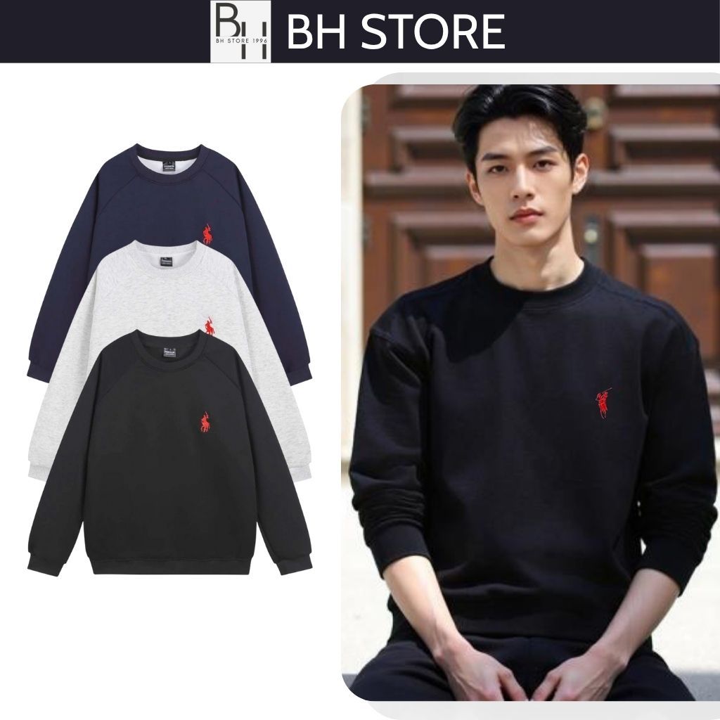 Áo Sweater Nỉ 2DA Nam Nữ BHSTORE, Form Rộng Cổ Tròn Basic Trẻ Trung BHATDT2