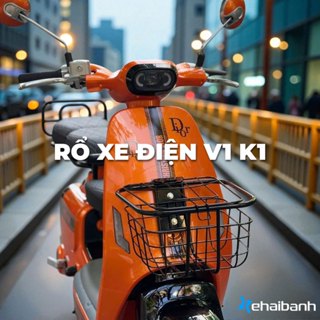 Rổ sắt xe điện V1 K1 4 màu tùy chọn, giỏ sắt lắp cho xe điện hot trend V1 K1