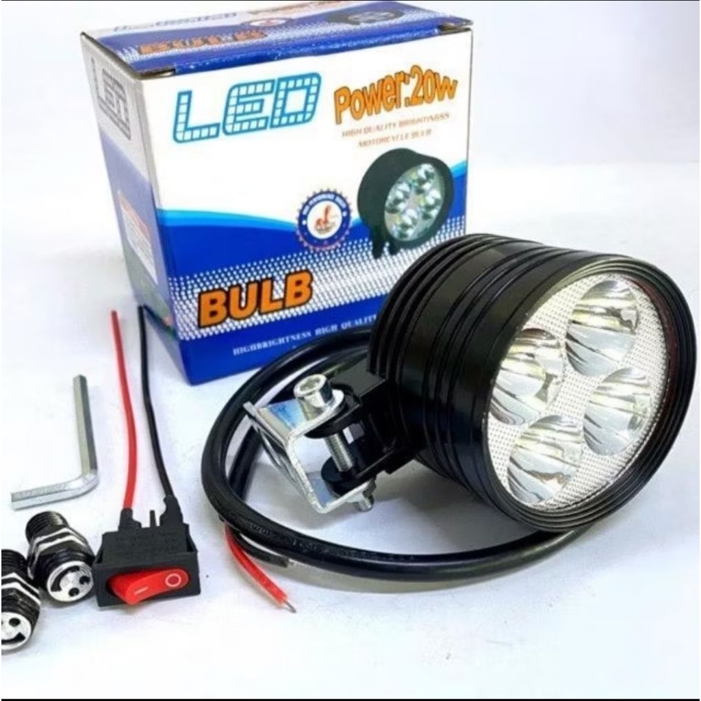 Đèn Trợ Sáng Xe Máy L4 - L6 Siêu Sáng | Đèn Pha Led Trắng Siêu Xa, Chống Nước, Bền Đẹp