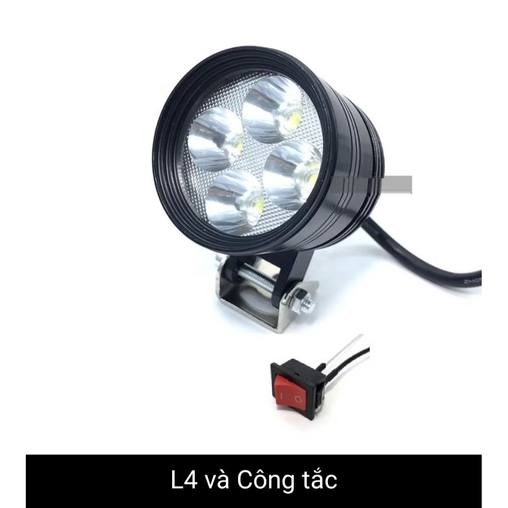 Đèn Trợ Sáng L4, L6 Chính Hãng – Siêu Sáng, Bền Bỉ, Giá Tốt