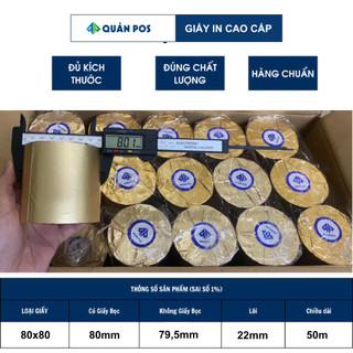 THÙNG GIẤY IN HÓA ĐƠN K80*80 – GIẤY IN BILL NHIỆT CHẤT LƯỢNG CAO