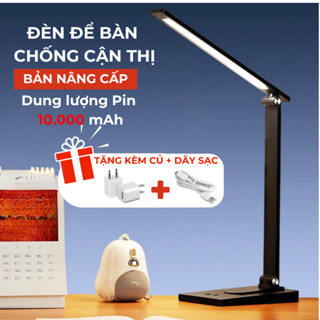 Đèn học để bàn chống cận bảo vệ mắt đèn bàn làm việc Lovida tích điện 10.000mAh ánh sáng không nhấp nháy RA CRI 95-97 