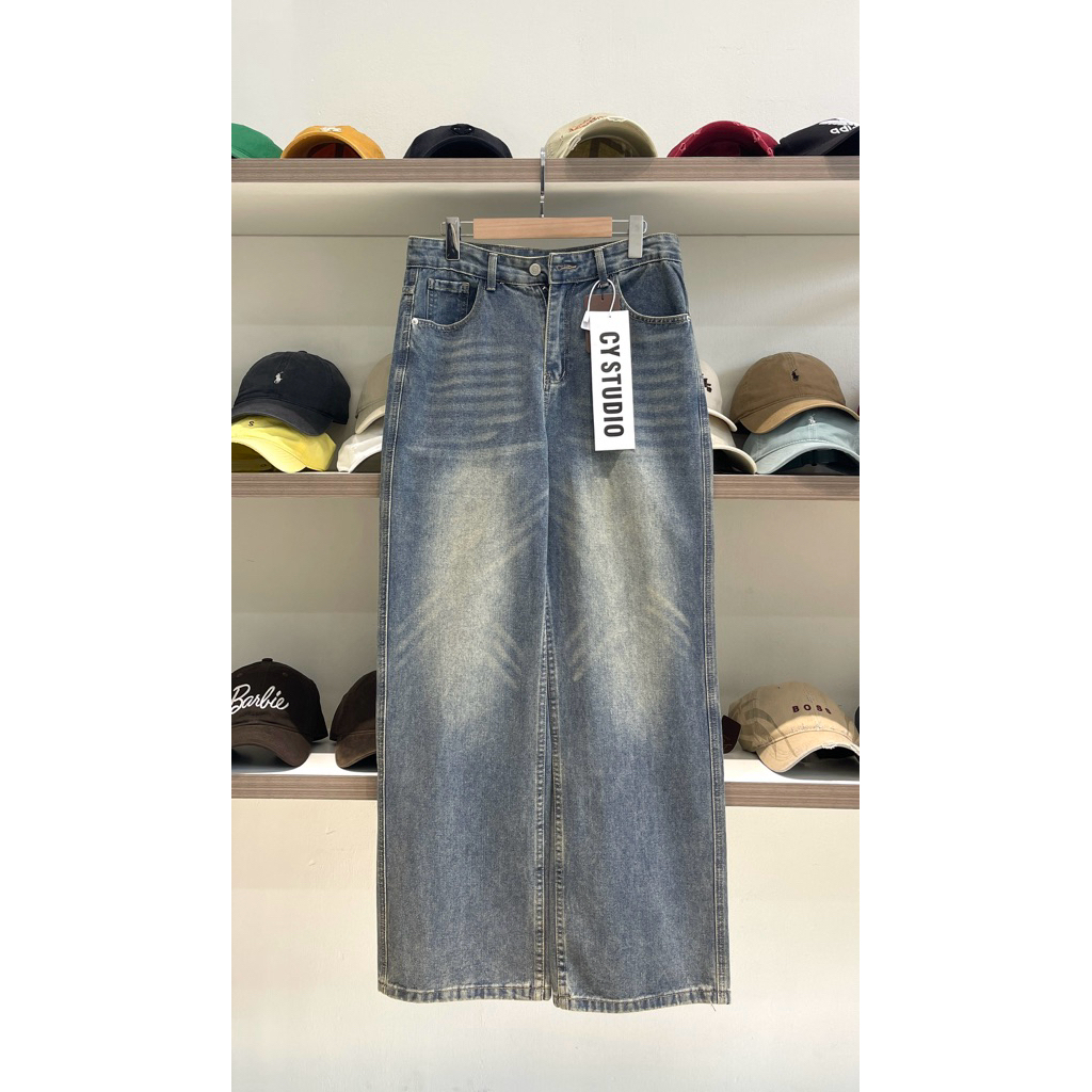 [D3 Store] S001 Quần jean ống rộng trơn