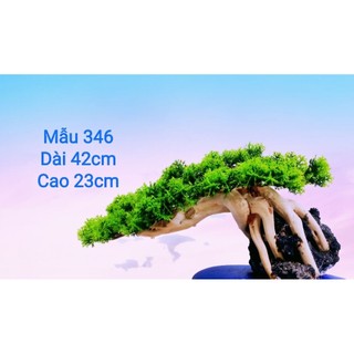 Lũa Bonsai ghép cành tùng nhựa Cho Bể Cá Cảnh Đủ Size