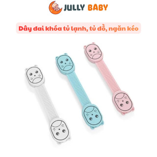 Dây đai khóa tủ lạnh, tủ đồ, ngăn kéo Có thể điều chỉnh an toàn cho bé hình con vật đáng yêu