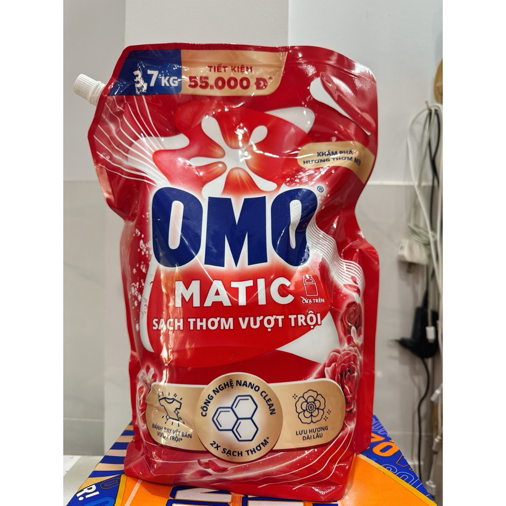 Nước Giặt OMO Matic Túi 3.6Kg/ 3.7Kg