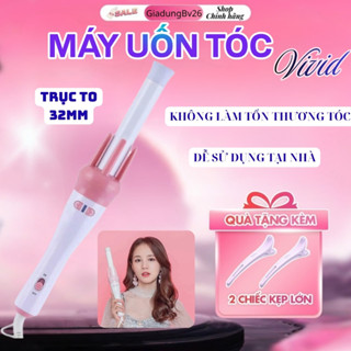  Máy uốn tóc tự động xoay 360 độ Máy làm tóc xoăn mini tạo kiểu tóc nhanh chóng 