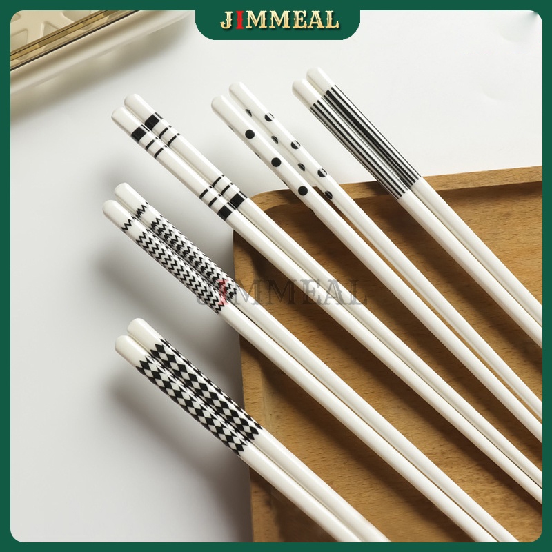 Đũa Gốm Sứ Ceramic Phong Cách Nhật Bản Jimmeal Chống Trơn, Chịu Nhiệt, Chống Nấm Mốc, Dễ Vệ Sinh