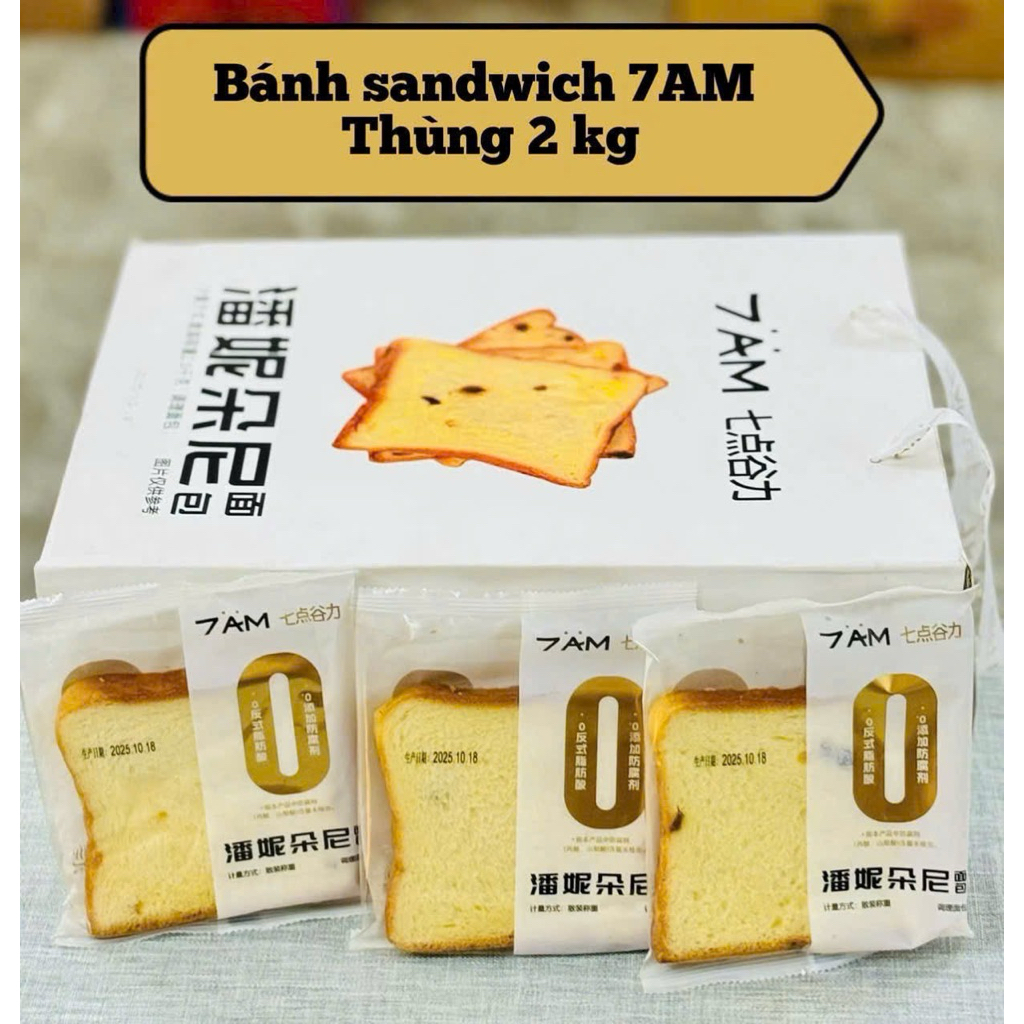 5 chiếc bánh sandwich 7am mềm siêu hót