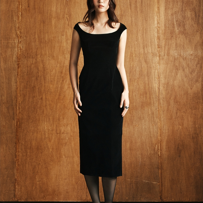 SEASON STUDIOS | đầm nhung ôm body Élodie