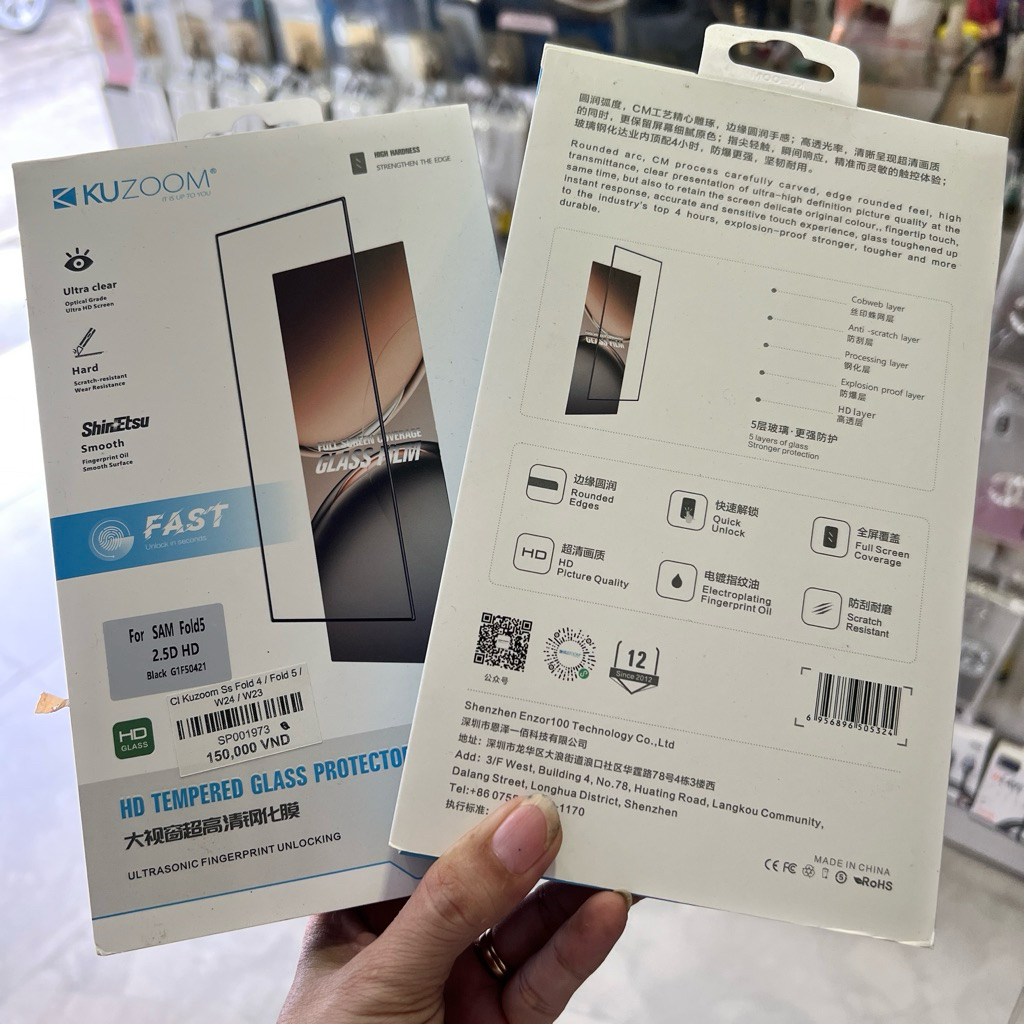 Kính cường lực galaxy z fold 4 / 5  kuzoom