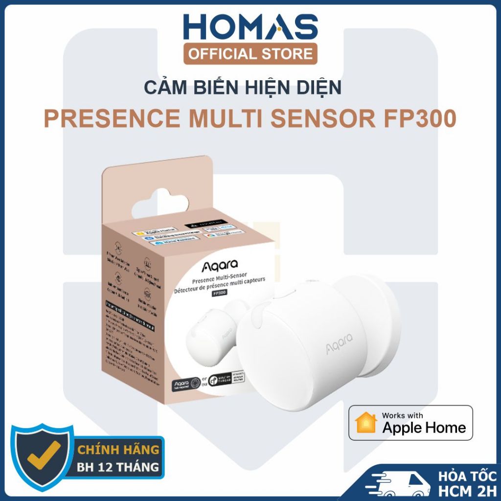 Aqara FP300 Cảm biến hiện diện, đa cảm biến, Zigbee, Thread, BLE, Matter, Apple HomeKit - Quốc Tế