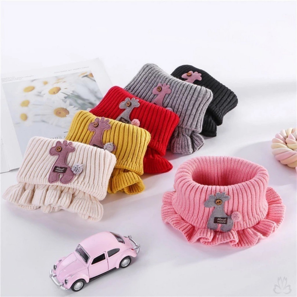 Khăn Quàng Cổ Cho Bé Mùa Đông 3-10 Tuổi Khăn Ống K61