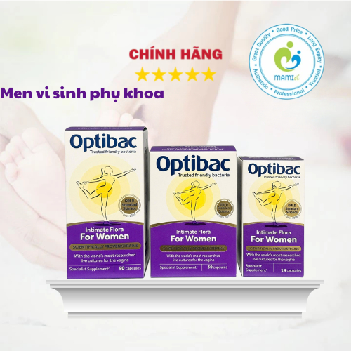Men vi sinh Optibac tím phụ khoa (30v/ 90v) hỗ trợ vùng kín cho phụ nữ và mẹ bầu Optibac Probiotics For Women, UK Anh