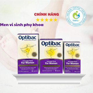 Men vi sinh Optibac tím phụ khoa (30v/ 90v) hỗ trợ vùng kín cho phụ nữ và mẹ bầu Optibac Probiotics For Women, UK Anh