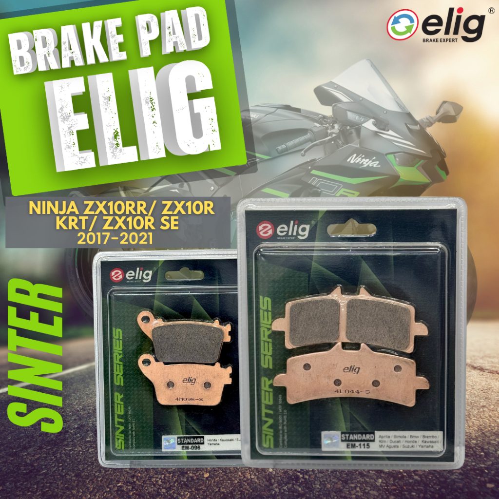 BỐ THẮNG ELIG SINTER KAWASAKI NINJA ZX10RR/ ZX10R KRT/ ZX10R SE 2017-2021 (Trước EM-115, Sau EM-096)