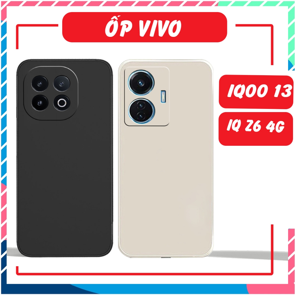 Ốp lưng cho Vivo IQ00 13 5G / IQ Z6 4G mềm dẻo,hạn chế bám bụi,vân tay chất nhựa TPU
