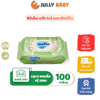 Khăn ướt trẻ em Molfix sạch khuẩn vệ sinh cho cả gia đình Gói 100 miếng