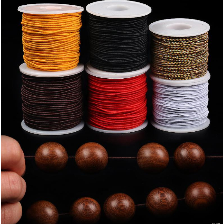 60m Dây Thun Co Giãn, Dây Xỏ Chuỗi Hạt, Dây Lõi Thun Xỏ Vòng Tay Size 1mm và 1.2mm