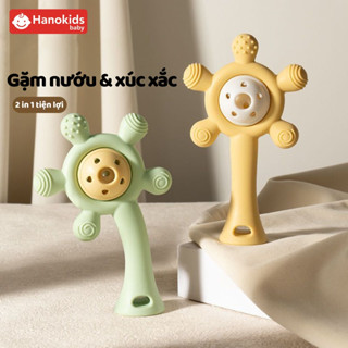 Gặm Nướu Xúc Xắc Cho Bé Hanokids Hình Bánh Răng, Silicon Cao Cấp, Mềm Mại, Giảm Ngứa Nướu Hiệu Quả, An Toàn Cho Bé