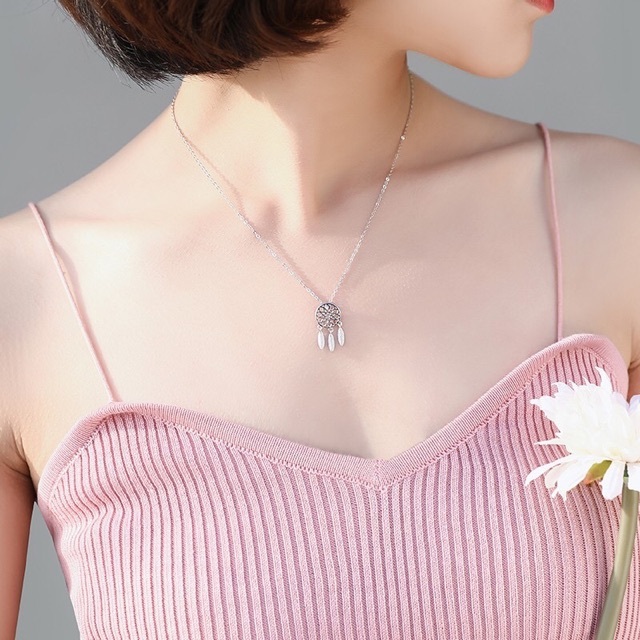 [Peinn]Dây chuyền bạc nữ dreamcatcher cá tính D0224