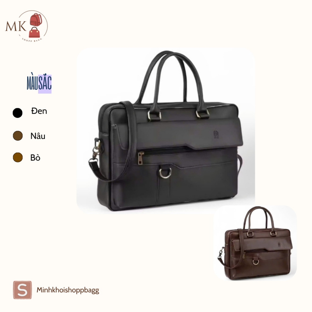 Túi Công Sở/ Cặp Da Công Sở Nam- Nữ Cao Cấp, Size To, Thiết Kế Tiện Dụng