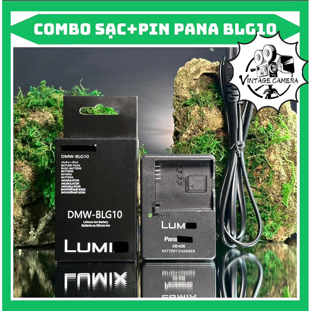 Bộ Sạc Pin Pana DMW-BLG10 ( Combo Hãng )DMC-GF3, GF5, GF6 , GX7, GX80, GX85, GX9 ,LX100, LX100 II ,T