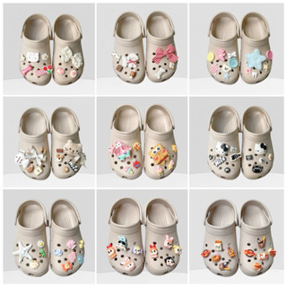  Dép Sục Quai Hậu Nam Nữ Classic Không Thấm Nước Nữ Êm Chân Kèm Charm Dễ Thương - PINIC STORE 