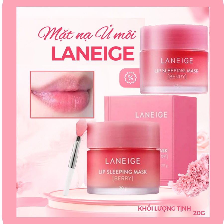 Mặt Nạ Ngủ Môi Laneige 8g – Dưỡng Ẩm, Mềm Môi, Hồng Tự Nhiên