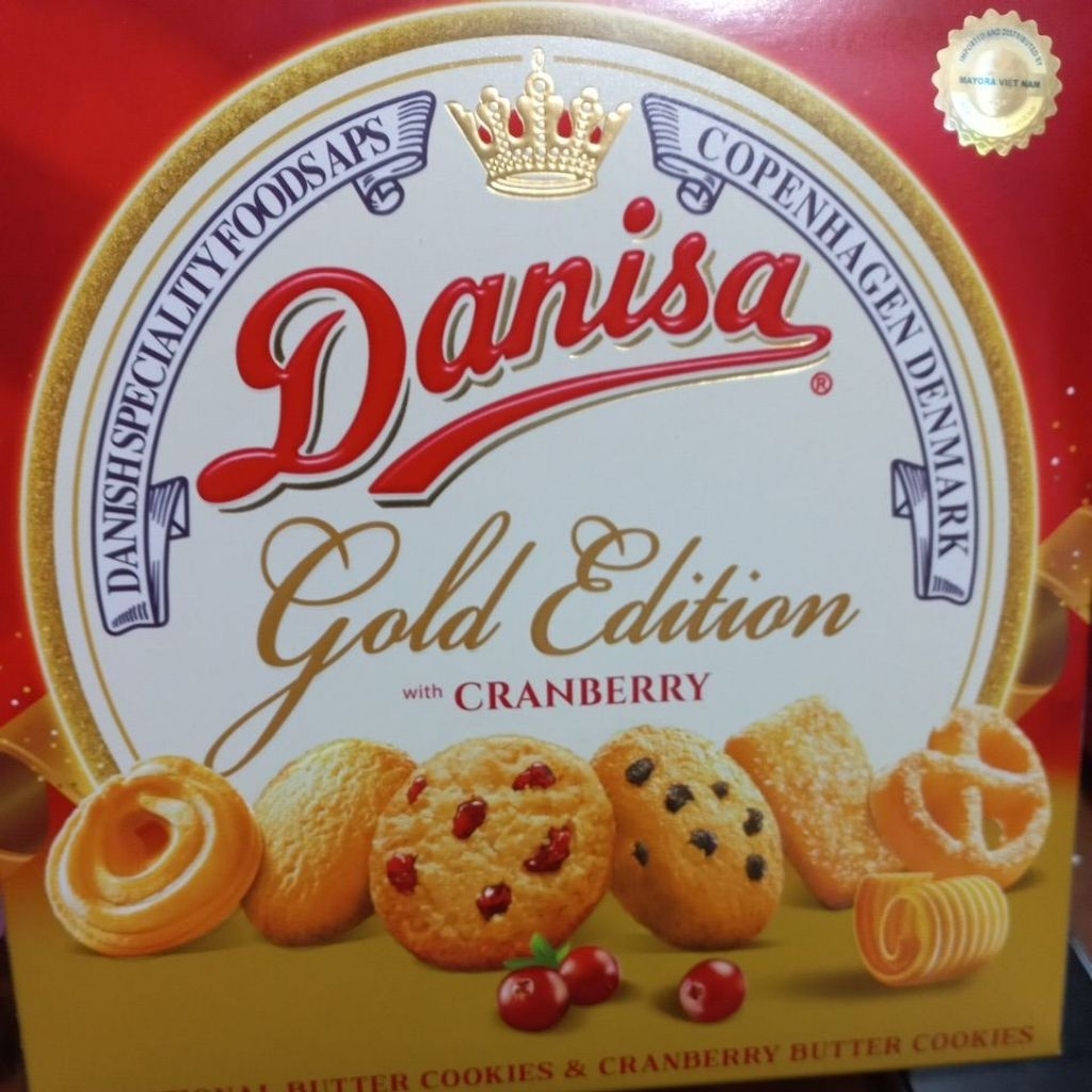 Bánh quy Danisa gold edition và Việt quất 630g