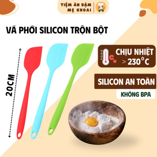  Phới Silicon Khuấy Trộn Cháo Vá Silicon Vét Đánh Bột Phết Kem - Chịu Nhiệt An Toàn Dễ Vệ Sinh 