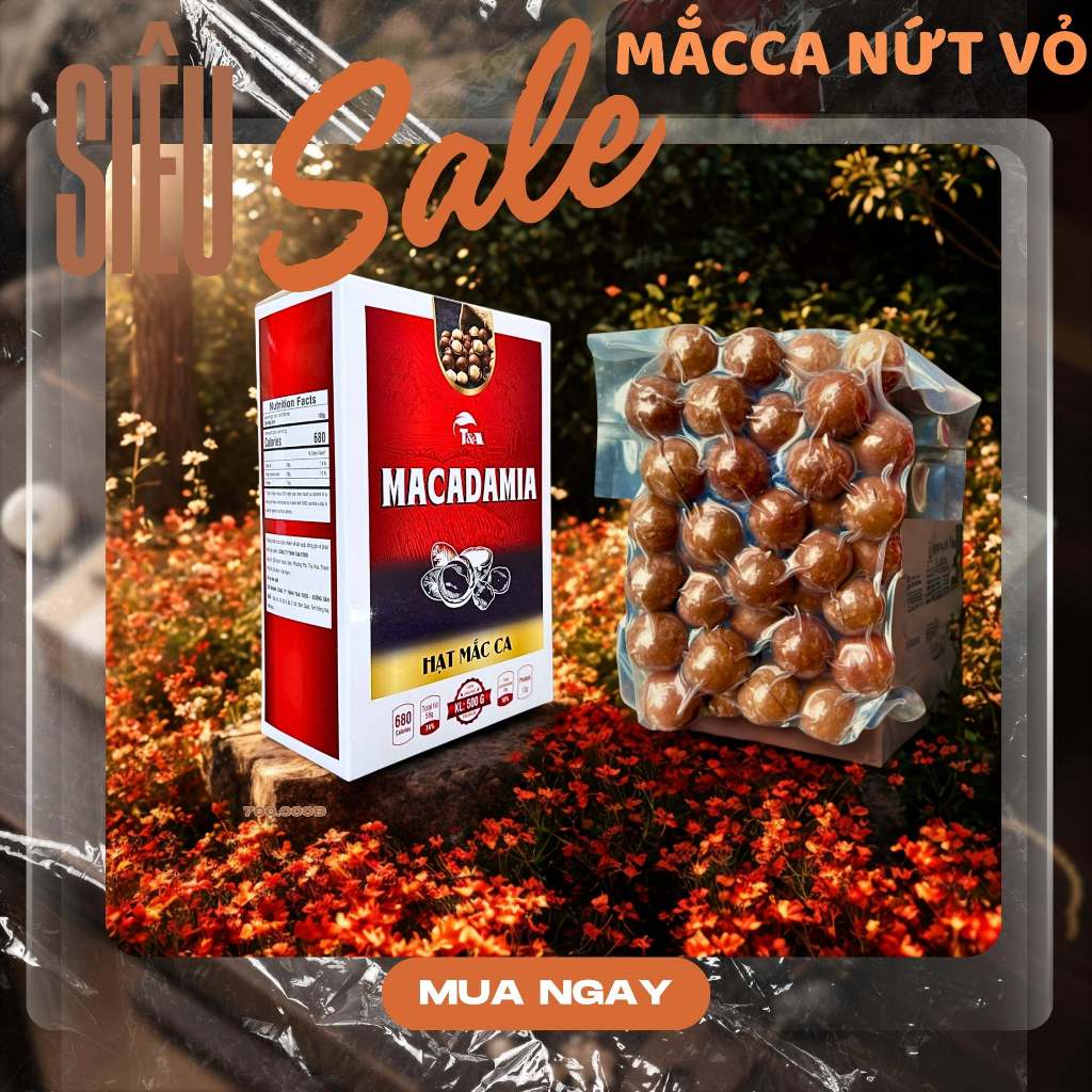 500GR Túi Hút Chân Không Hạt MắcCa Daklak Nứt Vỏ loại 1 size 25-28 có khóa tách CHOHATTA - T&A FOOD