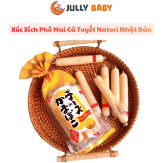  Xúc Xích Phô Mai Cá Tuyết Natori Nhật Bản Cho Bé từ 12 tháng tuổi 232G  8 cây  