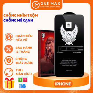  Kính cường lực chống nhìn trộm 4D cho iPhone 17Promax 16Promax 7 8 Plus X Xs Xr 11 12 13 14 15 Plus Pro Max 