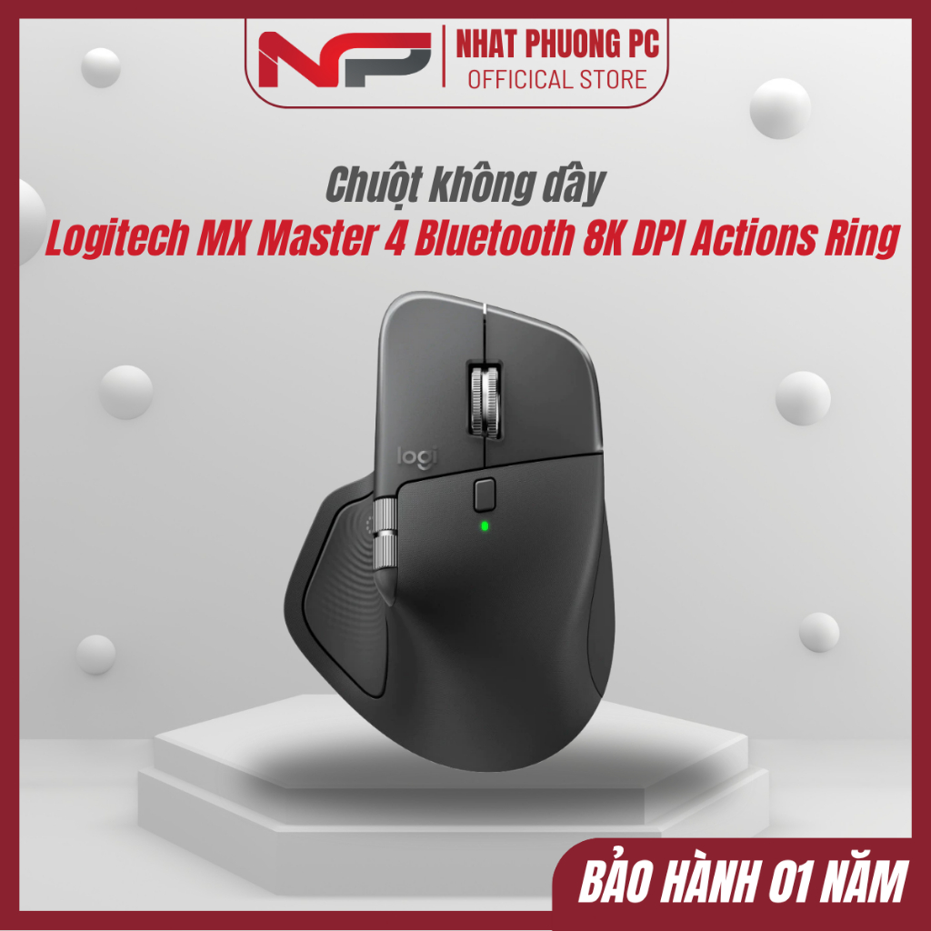 [FULL VAT] Chuột không dây Logitech MX Master 4 Bluetooth 8K DPI Actions Ring