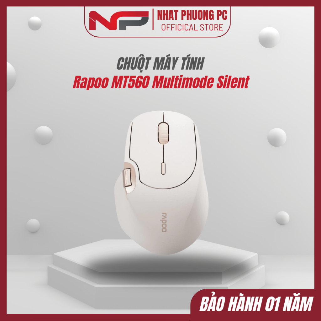 Chuột Văn Phòng Không Dây Rapoo MT560 Multimode Silent - New Chính Hãng