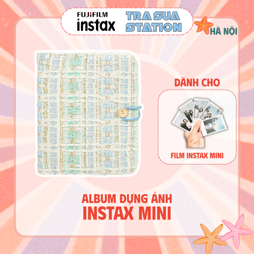 Album instax Mini 160 ảnh Bìa Vải dễ thương