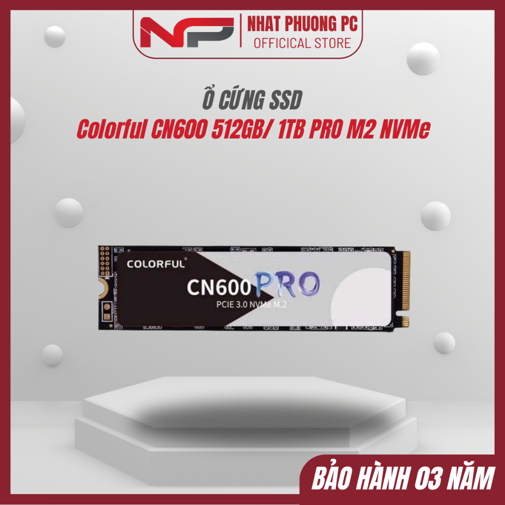Ổ Cứng SSD Colorful CN600 512GB/ 1TB PRO M2 NVMe - Hàng Chính Hãng - FULL VAT