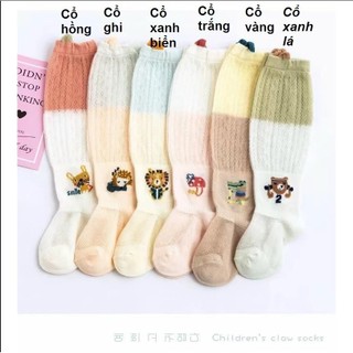 Set 3 Tất Lưới Mùa Hè Cao Cổ Đến Gối Cho Bé 0-3 Tuổi T95, T84 Phù Hợp 4 Mùa